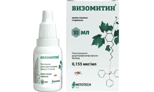 Визомитин, капли глазн 0,155мкг/мл фл 10мл