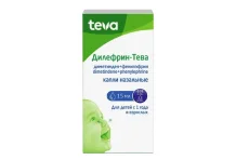 Дилефрин-Тева, капли назал 0,25 мг/мл +2,5мг/мл фл 15мл