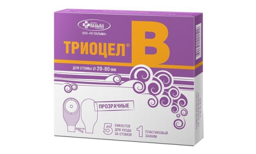 Калоприемник Триоцел-В №5 (диам стомы 20-80мм) прозрачный