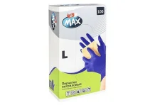 Перчатки р.L №100шт нитриловые н/ст н/опуд DR MAX фиолет