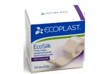 Экопласт Экосилк пластырь фиксир 2,5смX500см текстил