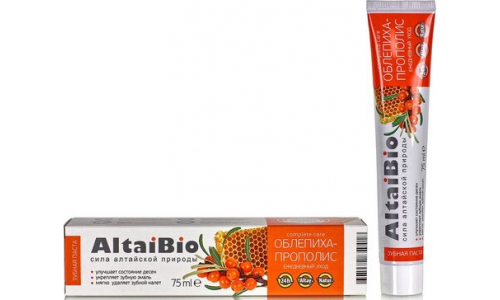 АлтайБио з/паста облепиха и прополис 75мл