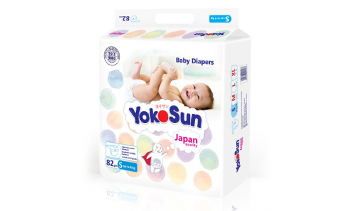 Yokosun подгузники д/детей р.S №82 до 6 кг