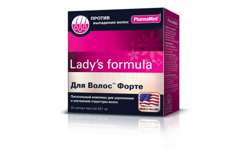 Леди С Формула для волос форте, капс №30