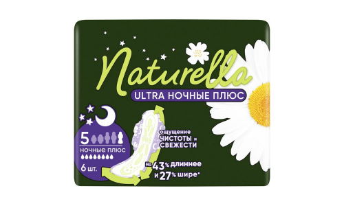 Прокл Натурелла ультра найт плюс винг сингл аромат ромашки №6