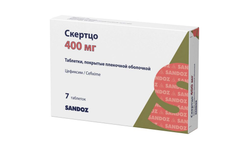 Скертцо, таб ппо 400мг №7