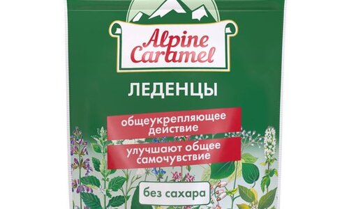 Альпийская карамель, леденцы б/сахара 75г