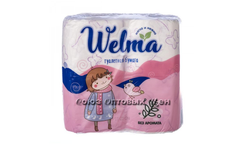 Welma бумага туалетная 2-х сл б/аромата