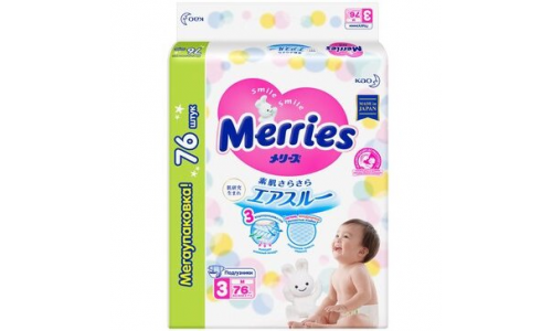Меррис подгузники д/детей р.M №76 6-11 кг