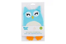 Рокси-Кидс мочалка-рукавичка 0+ мес махровая Baby OWL