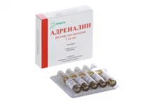 Адреналина г/х р-р д/ин 1мг/мл 1мл №5