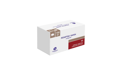 Лозартан-Канон таб ппо 100мг №60
