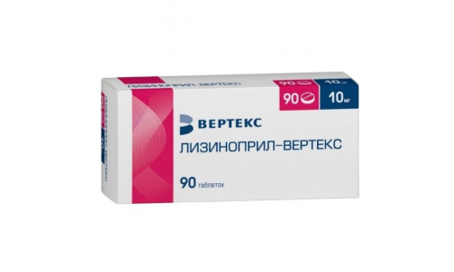 Лизиноприл-Вертекс, таб 10мг №90
