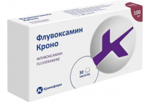 107(хран-3мес) Флувоксамин-Кроно, таб ппо 100мг №30