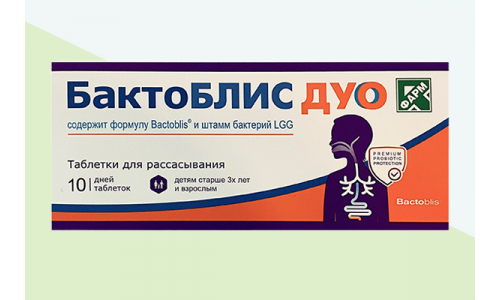Бактоблис дуо, таб д/рассас №10