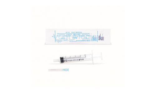 Шприц 2мл 3-х комп игла 23G 0,6х32мм №1