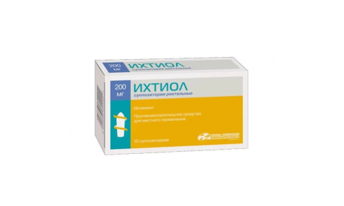 Ихтиол супп рект 200мг №10