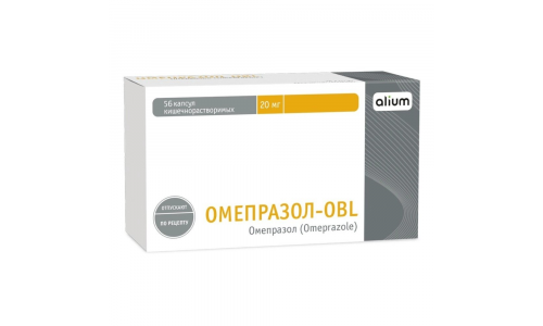Омепразол-OBL, капс кишечнораств 20мг №56