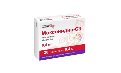 Моксонидин-СЗ, таб ппо 0.4мг №120