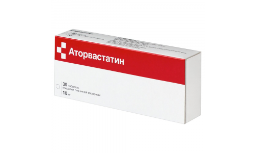 Аторвастатин, таб ппо 10мг №30