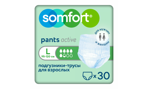 Somfort пантс актив нормал подгуз д/взр р.L (95-120см) №30