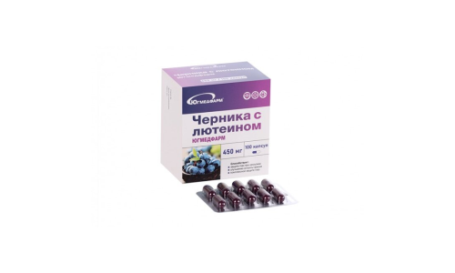 Черника с лютеином, капс №100