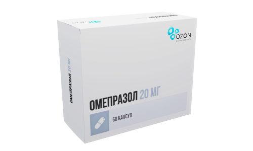 Омепразол, капс кишечнораств 20мг №60