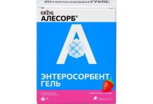 Алесорб Энтеросорбент гель Эрциг д/внутр прим пак-стик 10г №20 вкус клубника