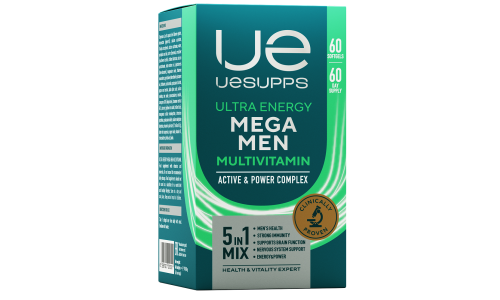 Uesupps Ультра Энерджи Мега Мен мультивитамин, капс №60