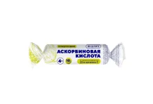 Аскорбиновая к-та Солнышко Комфорте, таб с сах/глюкозой 3г крутка №10 лимон