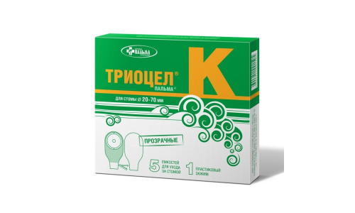 Калоприемник Триоцел-Пальма К №5 (диам стомы 20-70мм) прозрач