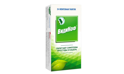 Видикоф, таб жев массой 750мг №24
