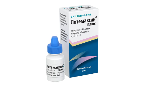 Лотемаксин Плюс, капли глаз 0,5% + 0,3% фл 5мл