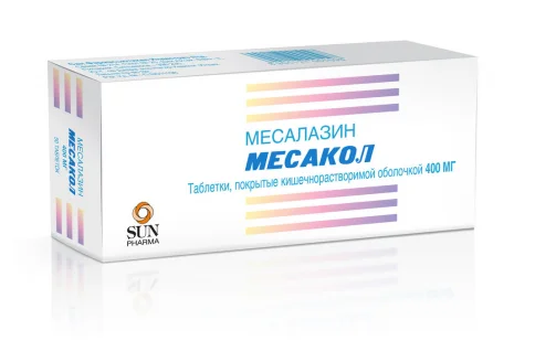Месакол, таблетки по кишечнораств 400мг №50
