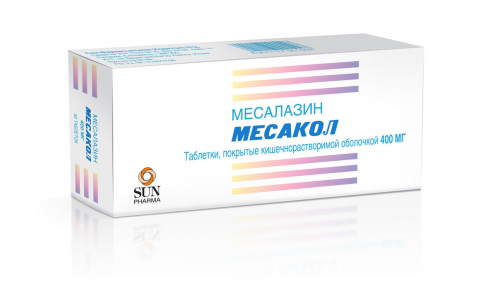 Месакол, таблетки по кишечнораств 400мг №50