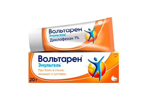 Вольтарен Эмульгель, гель для наружн примен 1% 20г