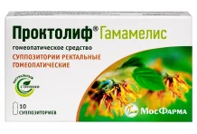 Проктолиф-Гамамелис, супп рект №10