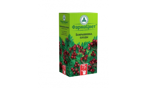 Боярышник плоды, пачка 75г