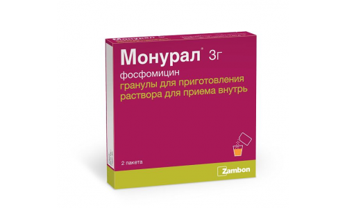 Монурал, гранулы для раствора внутр пак 3г №1