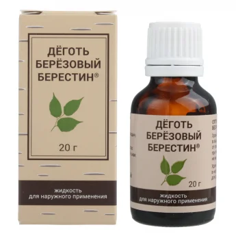 Деготь березовый, фл 20г субст-жидкость маслянистая Купить Деготь березовый, фл 20г субст-жидкость маслянистая