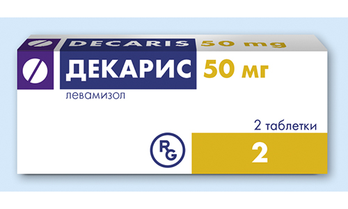 Декарис, таблетки 50мг №2