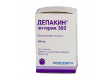 Депакин Энтерик 300, таблетки по кишечнораств №100