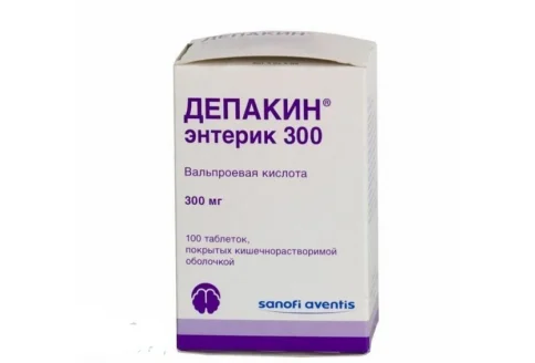 Депакин Энтерик 300, таблетки по кишечнораств №100