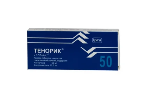 Тенорик, таблетки ппо 50мг+12,5мг №28