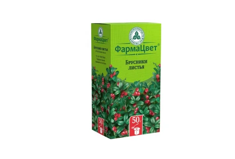 Брусника листья, пачка 50г