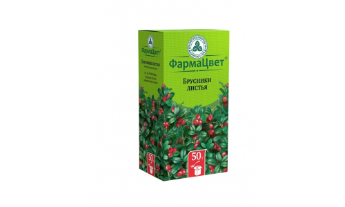 Брусника листья, пачка 50г