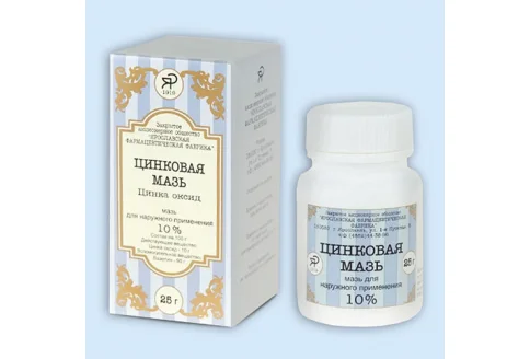 Цинковая, мазь для наруж примен 10% 25г