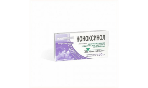 Ноноксинол, суппозитории вагинальные 120мг №10