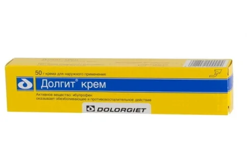 Долгит, крем для наруж примен 5% 50г