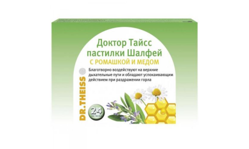 Доктор Тайсс леденцы от кашля 60г ромашка и мед